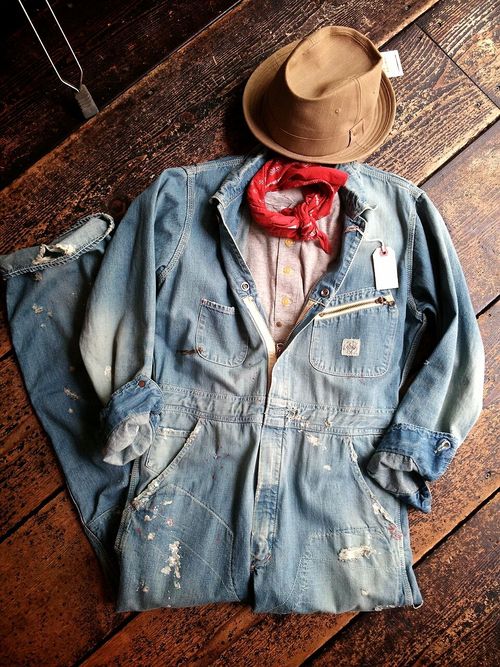 Overall denim